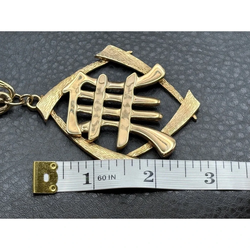 Vintage Asian Character Large Pendant 30
